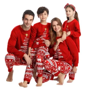 christmas family matching pajamas outfits adult and kids pyjamas sets tops+pants xmas sleepwear newborn baby boy girl jumpsuit