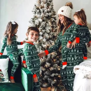 2026 christmas family matching pajamas set mother father kids clothes family look outfit baby girl rompers sleepwear pyjamas